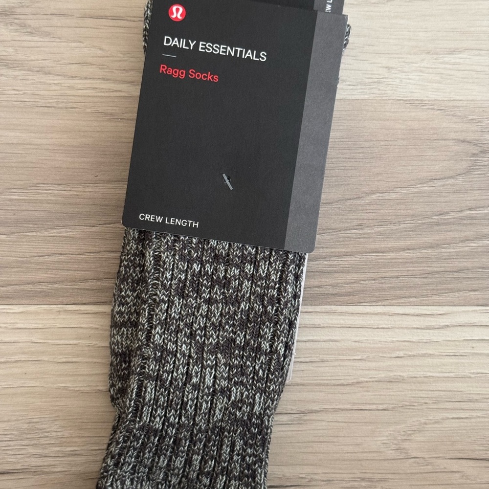 lululemon athletica Daily Essentials Ragg Socks - Black and White